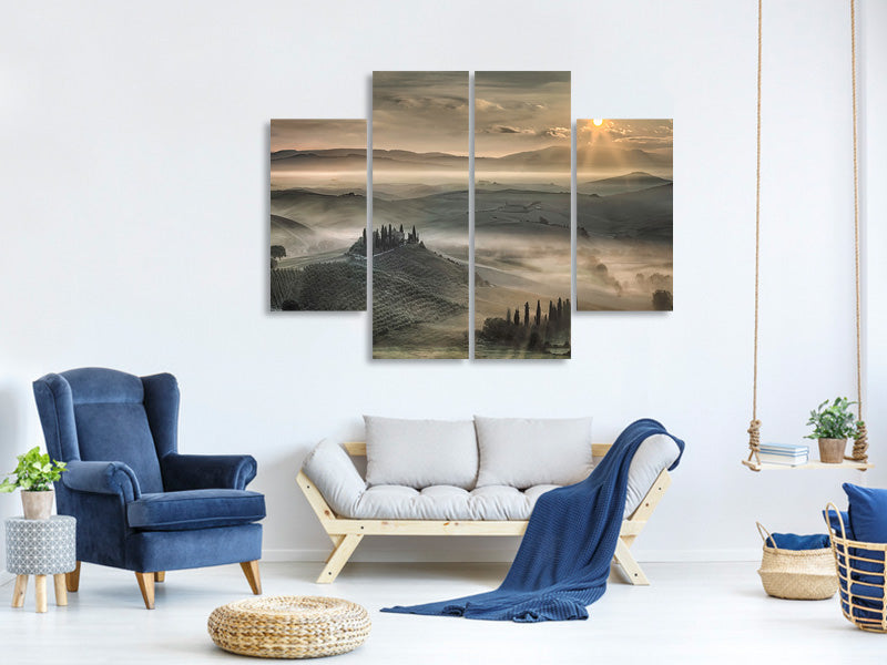 4-piece-canvas-print-tuscan-morning