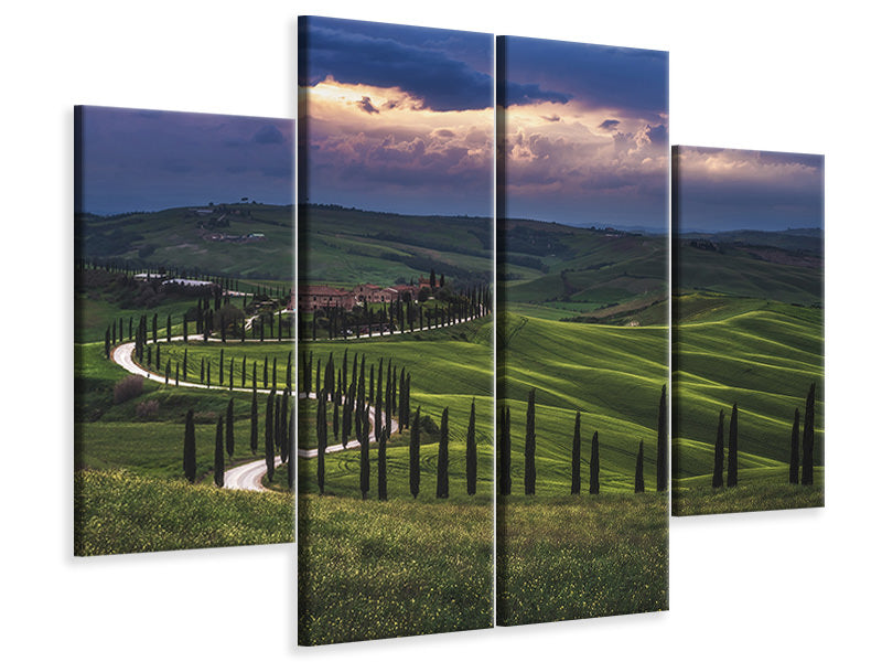 4-piece-canvas-print-tuscany-crete-senesi