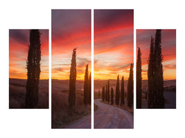 4-piece-canvas-print-tuscany-sunset