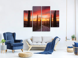 4-piece-canvas-print-tuscany-sunset