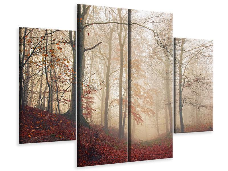 4-piece-canvas-print-waiting-for-the-deer
