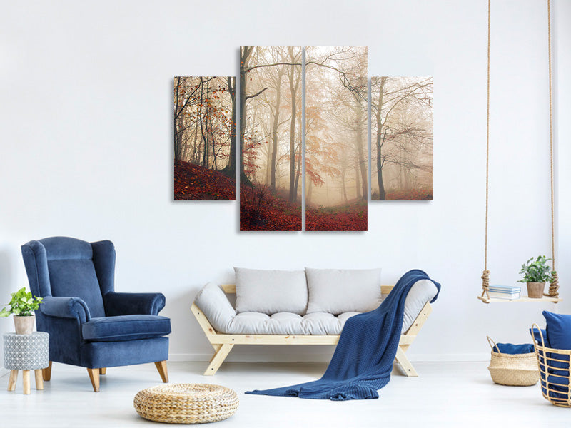 4-piece-canvas-print-waiting-for-the-deer