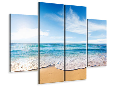 4-piece-canvas-print-waves-in-the-sand
