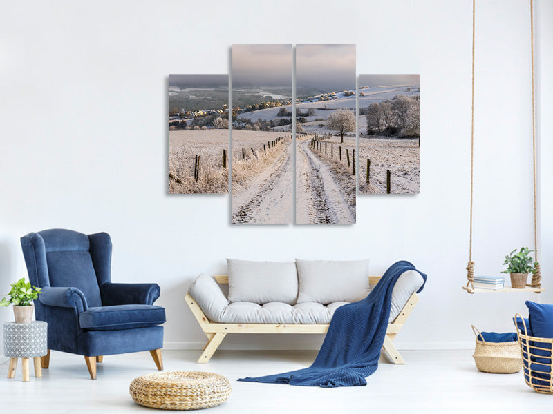 4-piece-canvas-print-winter-wonderland