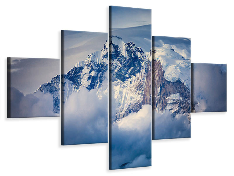 5-piece-canvas-print-annapurna-range