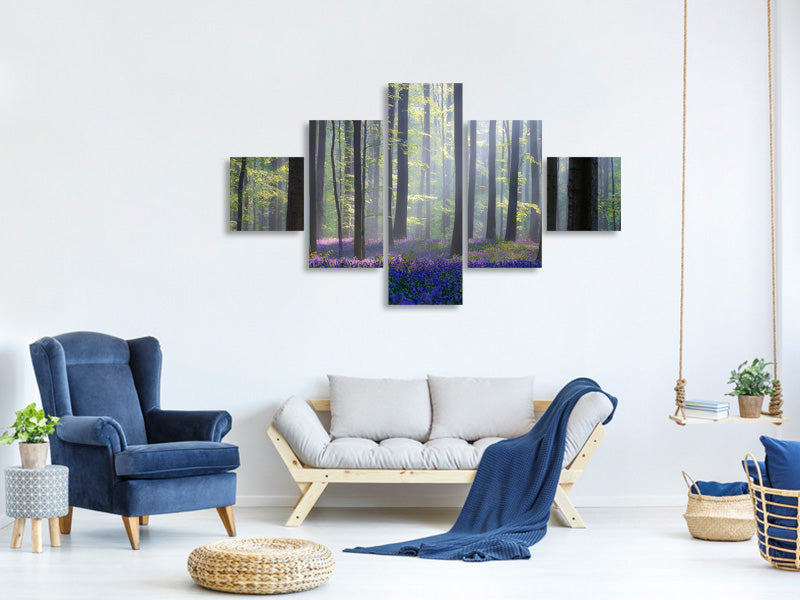 5-piece-canvas-print-bluebells