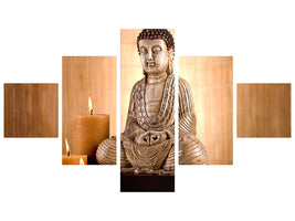 5-piece-canvas-print-buddha-in-meditation