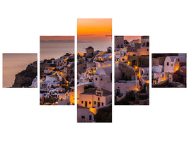 5-piece-canvas-print-calispera-santorini