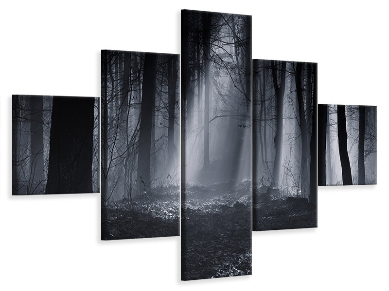 5-piece-canvas-print-capela-forest