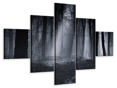 5-piece-canvas-print-capela-forest