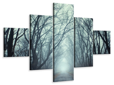 5-piece-canvas-print-cloud-forest