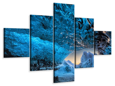 5-piece-canvas-print-crystal-cave
