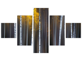 5-piece-canvas-print-curtain-of-fall