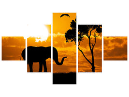 5-piece-canvas-print-dreamy-africa