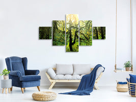 5-piece-canvas-print-dreamy-forest