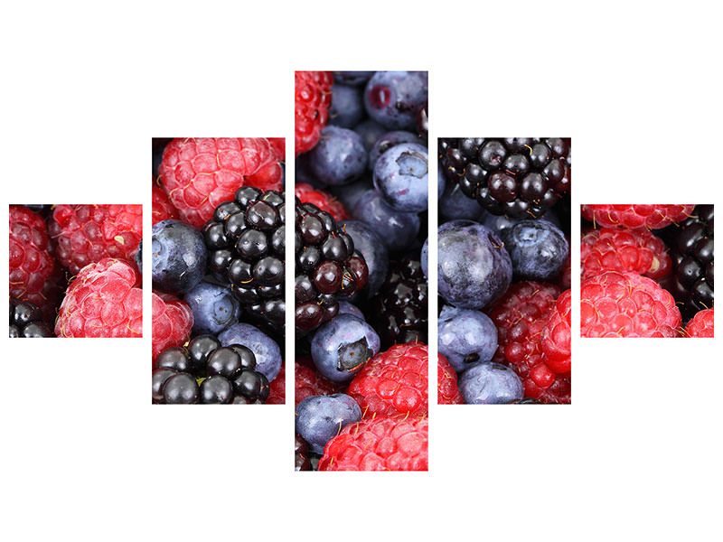 5-piece-canvas-print-fruity-berries