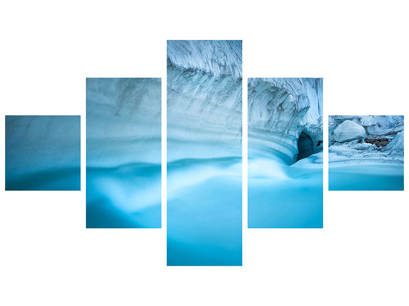 5-piece-canvas-print-glacier-river-cave