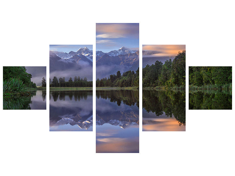 5-piece-canvas-print-lake-matheson