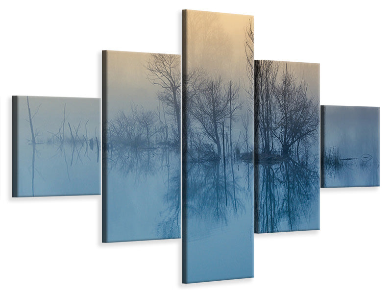 5-piece-canvas-print-morning-reflection-ii