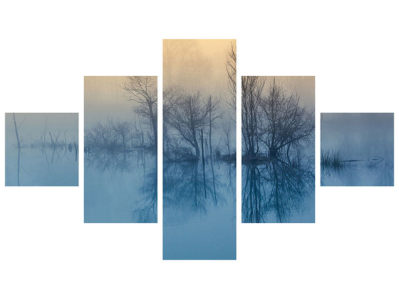 5-piece-canvas-print-morning-reflection-ii