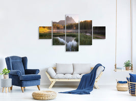 5-piece-canvas-print-morning-silence-ii