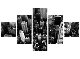 5-piece-canvas-print-new-york-from-above