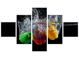 5-piece-canvas-print-paprika-splash