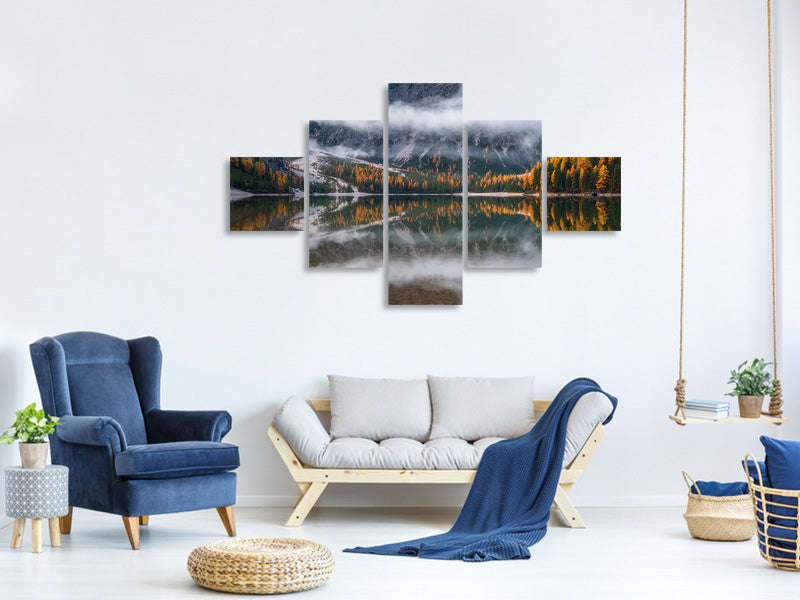 5-piece-canvas-print-perfect-reflection