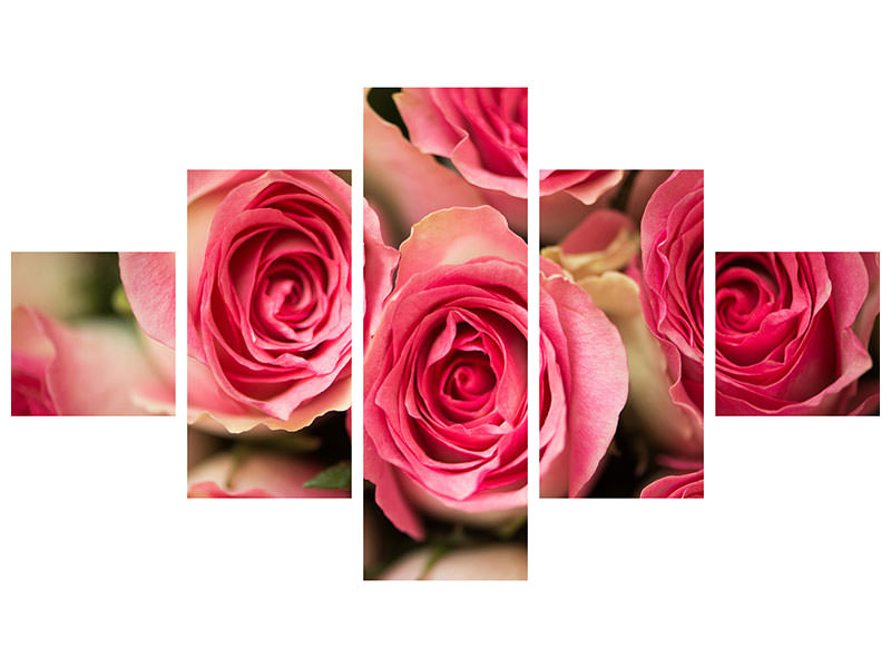 5-piece-canvas-print-rose-love