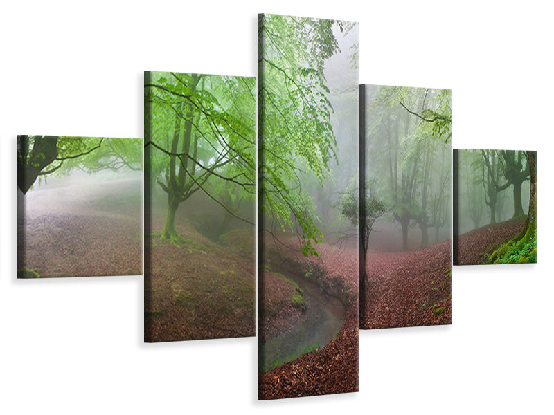 5-piece-canvas-print-the-forest-maravillador-iii