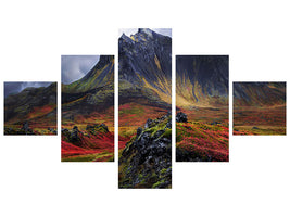 5-piece-canvas-print-the-lady-of-snaefellsnes