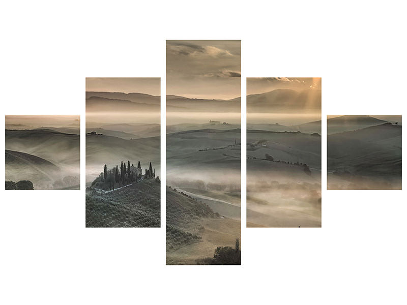 5-piece-canvas-print-tuscan-morning