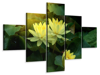 5-piece-canvas-print-wild-lotus