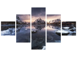 5-piece-canvas-print-winter-light