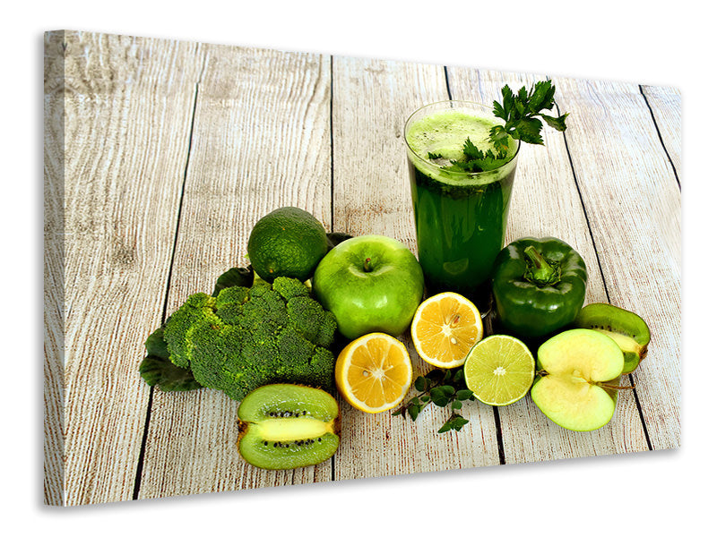 canvas-print-ingredients-green-smoothie