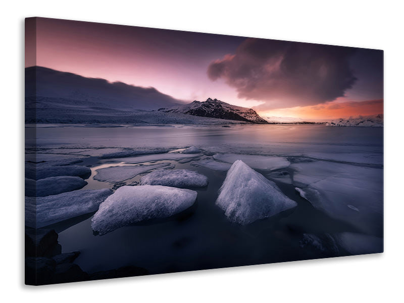 canvas-print-last-lights-on-fjallsarlon