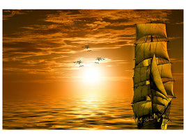 canvas-print-sailing-ship-in-the-sunset