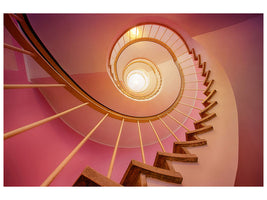 canvas-print-spiral-staircase-in-pink