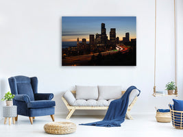 canvas-print-sunset-in-seattle