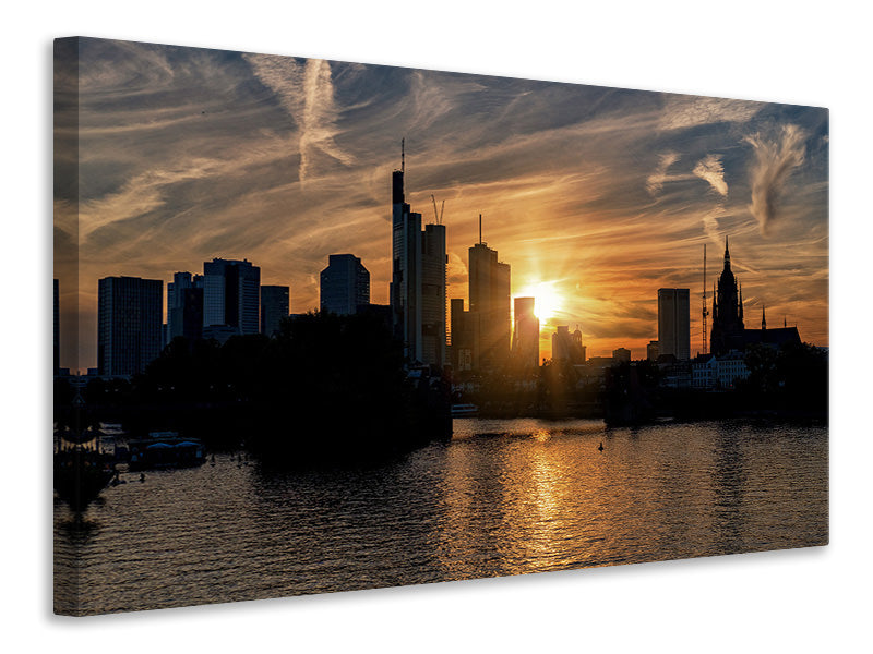 canvas-print-sunset-on-the-skyline