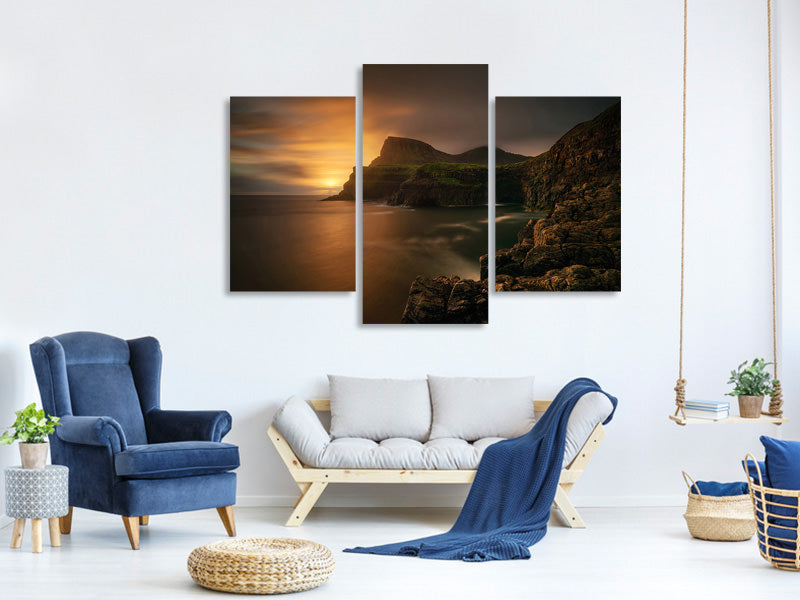 modern-3-piece-canvas-print-arnafjall-sunset