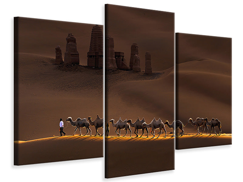 modern-3-piece-canvas-print-castle-and-camels