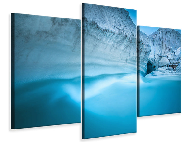 modern-3-piece-canvas-print-glacier-river-cave