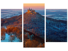 modern-3-piece-canvas-print-hohenzollern-in-winter-mood