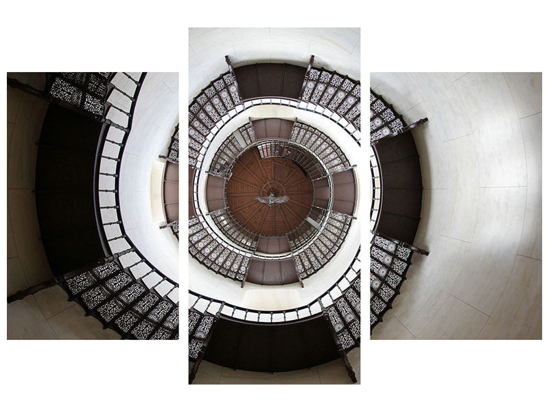 modern-3-piece-canvas-print-impressive-spiral-staircase