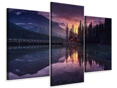 modern-3-piece-canvas-print-lake-house-sunrise