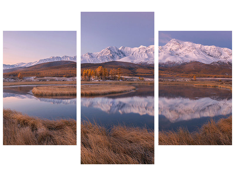 modern-3-piece-canvas-print-mirror-for-mountains-ii