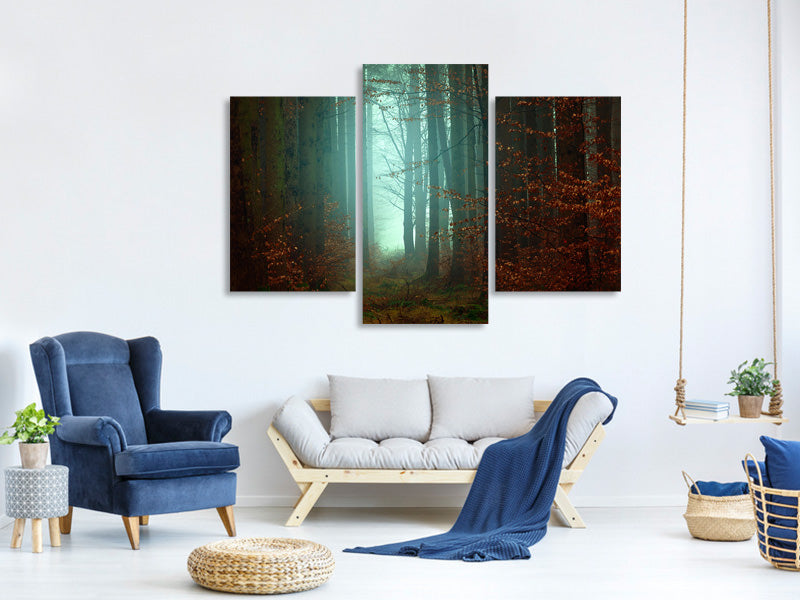 modern-3-piece-canvas-print-mood-in-the-forest