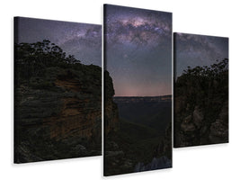 modern-3-piece-canvas-print-night-sky-over-blue-mountains