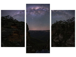 modern-3-piece-canvas-print-night-sky-over-blue-mountains